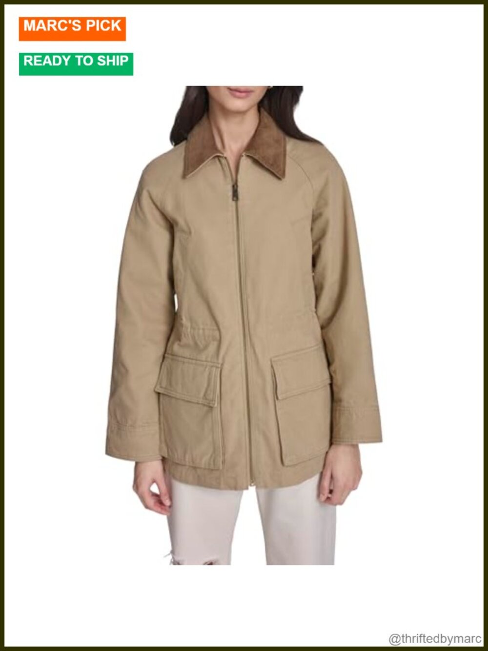 Levi's Women's 100% Cotton Barn Jacket with Adjustable Waist, Long Sleeve,